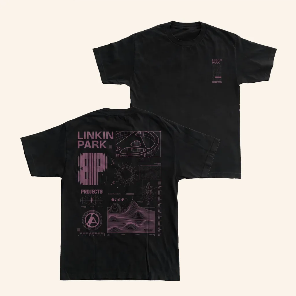 Zumiez Merch Brooklyn Projects X Linkin Park Frequency Black TShirt Gifts For Sister