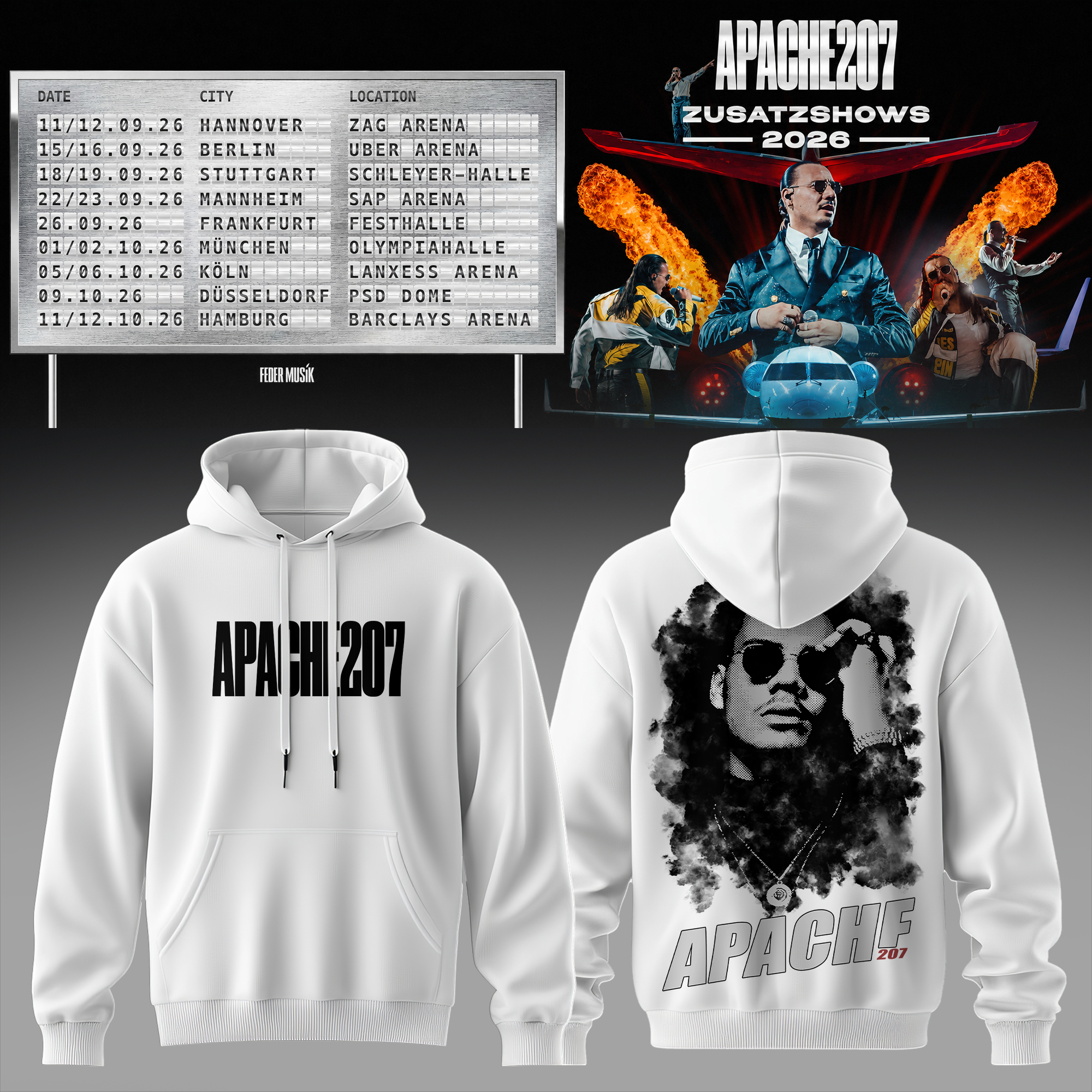 Zusatzshows 2026 Premium 3D All Over Print Pullover Hoodie Cozy Edition