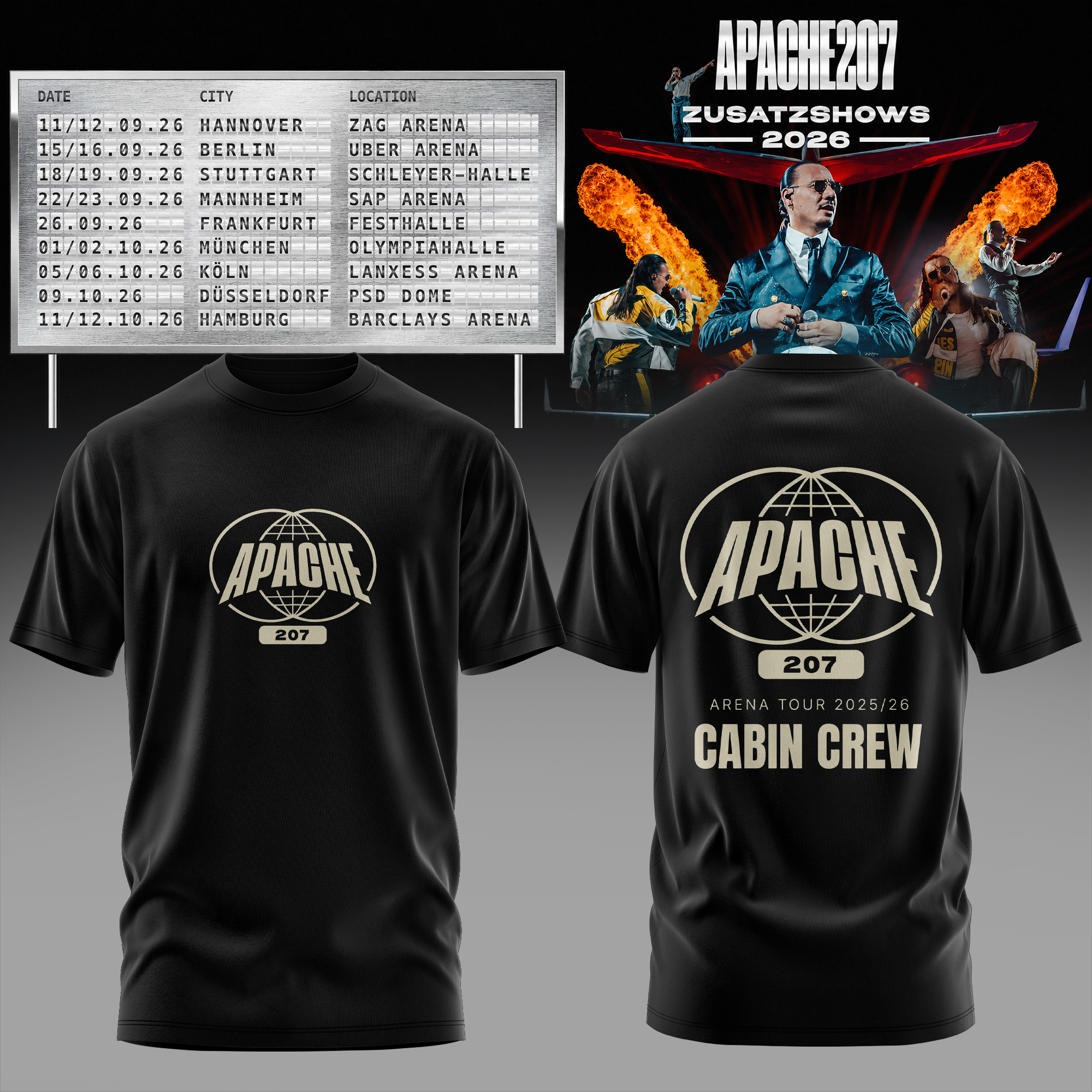 Zusatzshows 2026 Premium 3D Graphic T Shirt Collector Edition