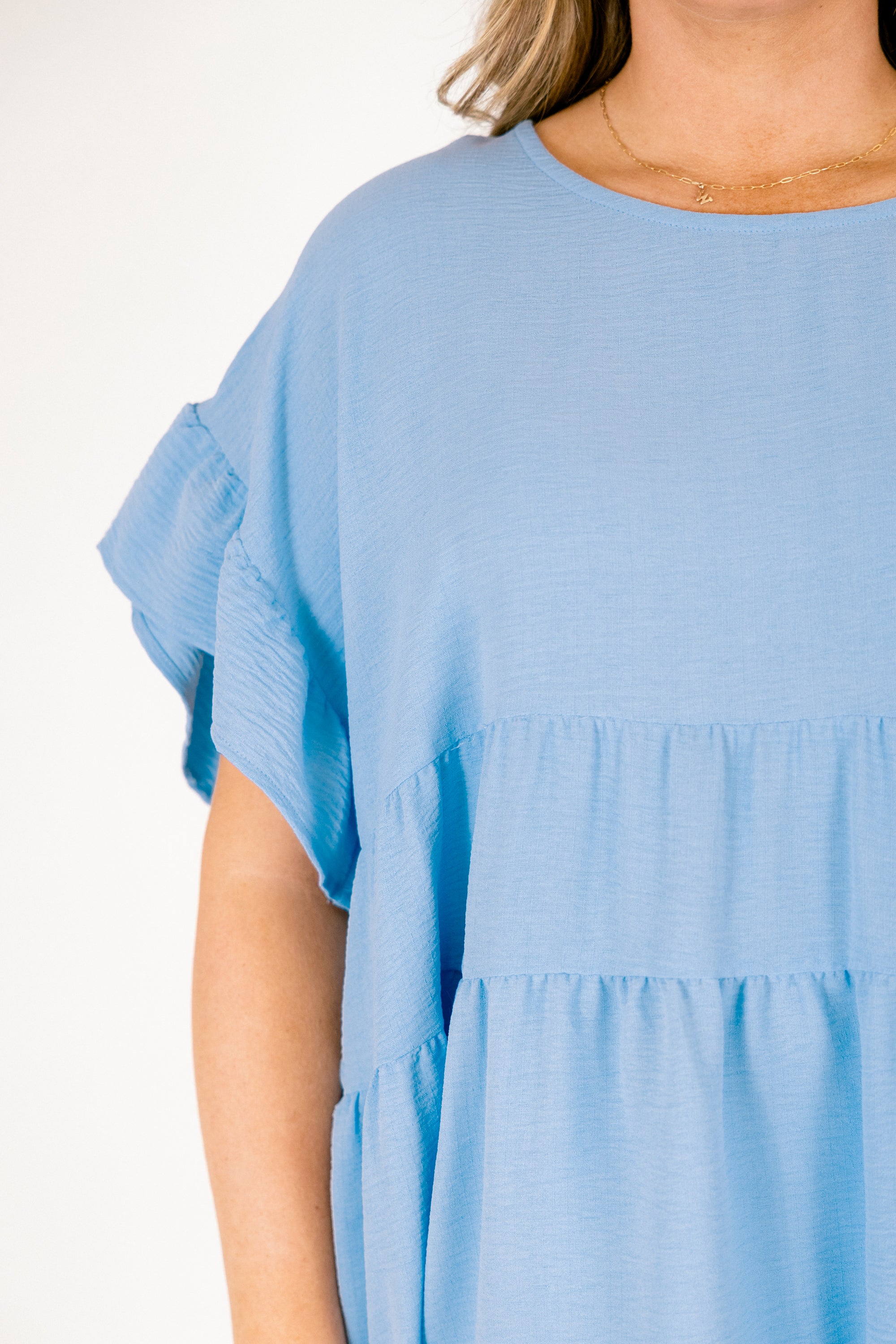 A Little Reckless Top, Chambray 4 A Little Reckless Top, Chambray - Image 4