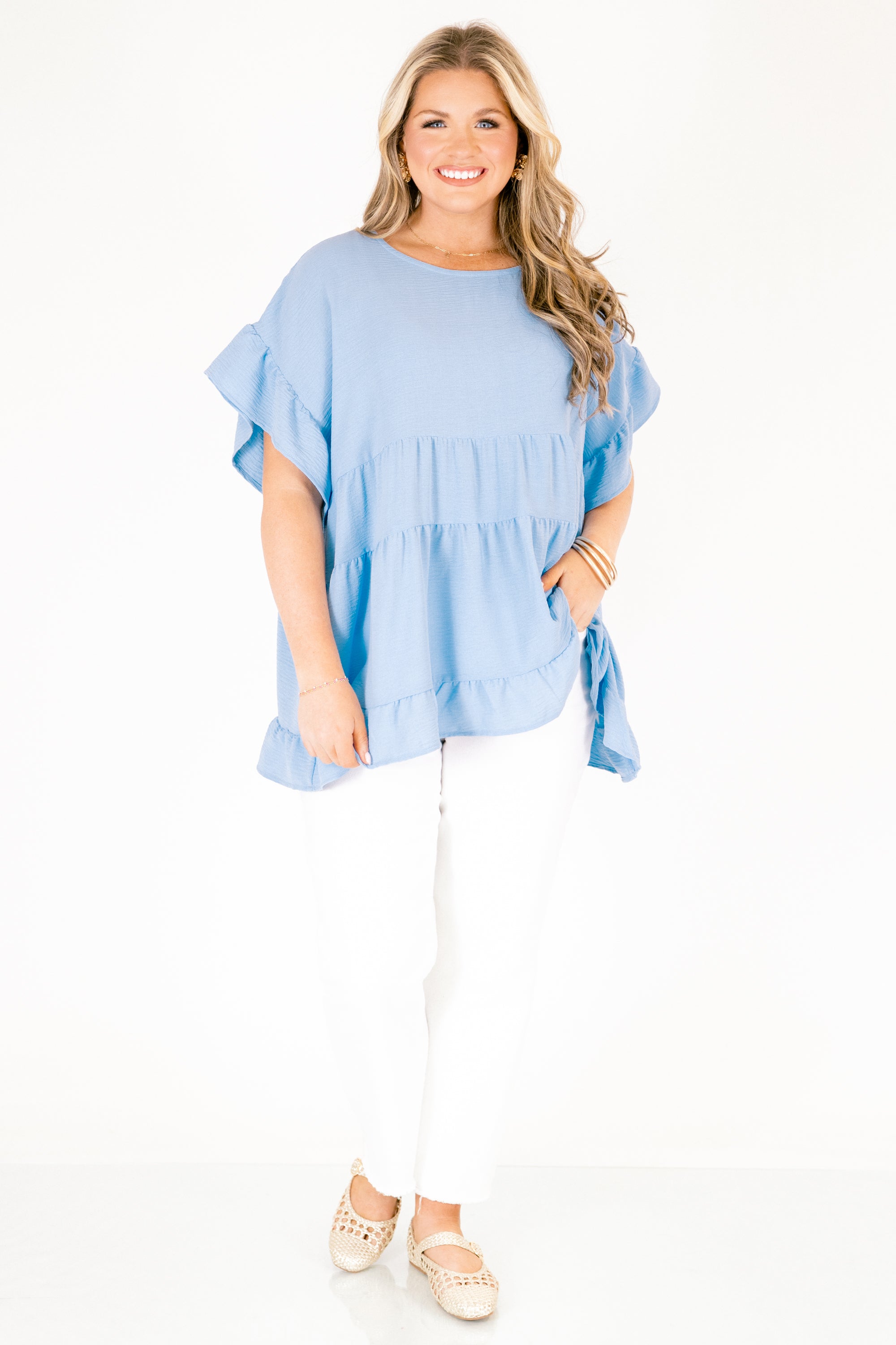 a little reckless top chambray 4143 nd7al