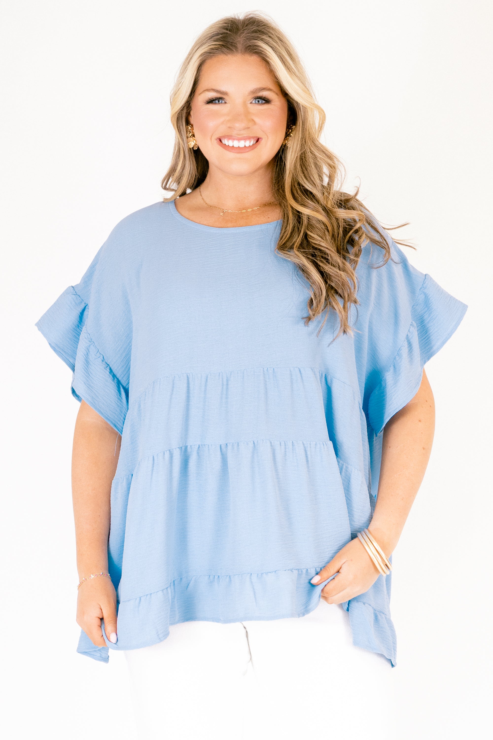 A Little Reckless Top, Chambray