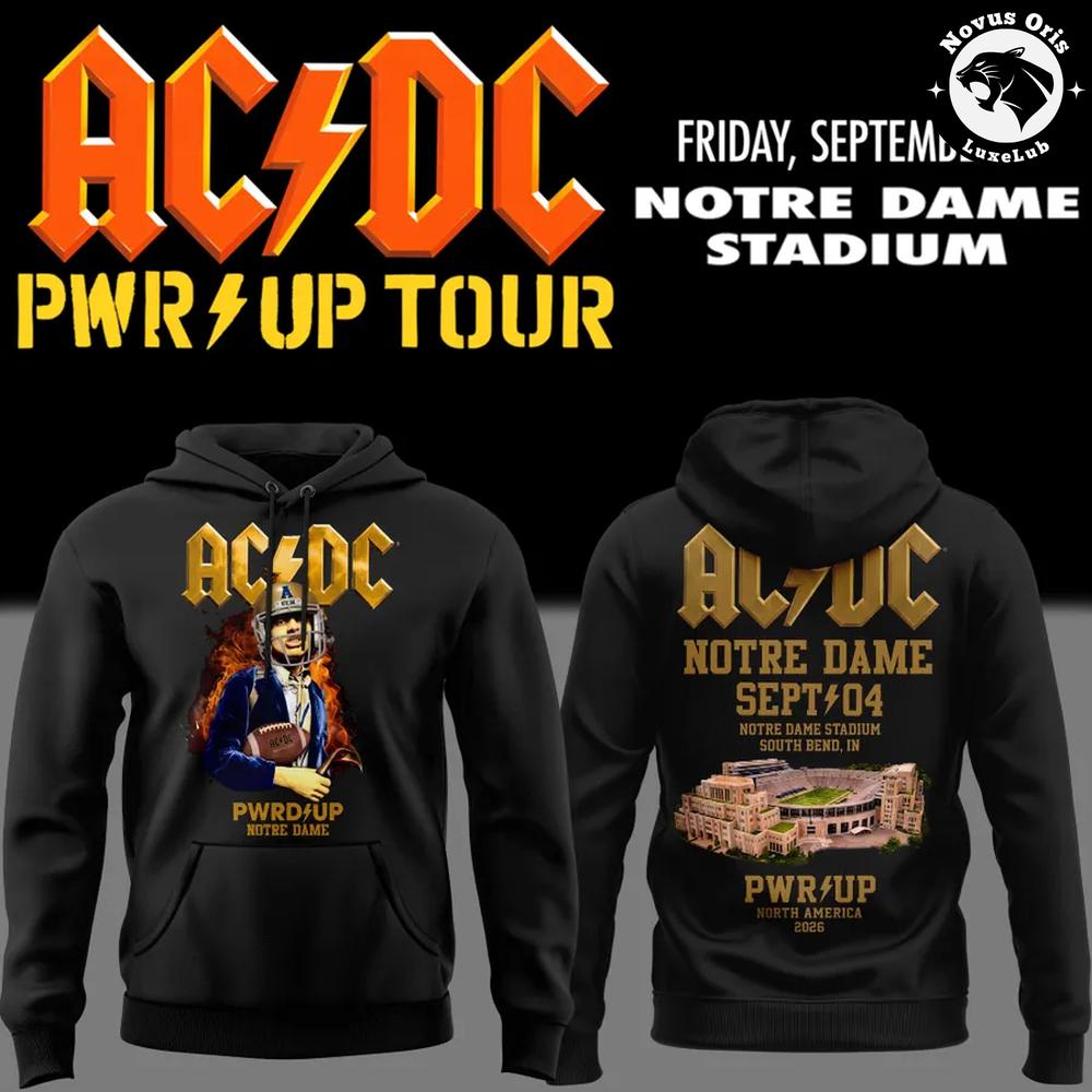 AC/DC Live From Notre Dame Stadium Power Up Tour Concert 2026 Hoodie 1 - Unicasport AC/DC Live From Notre Dame Stadium Power Up Tour Concert 2026 Hoodie