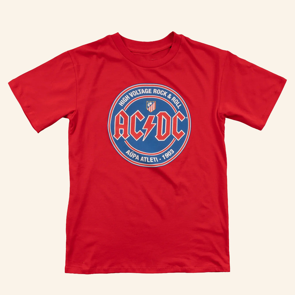 ACDC Merch ACDC X Atleti T-Shirt Gift Ideas For Music Lovers
