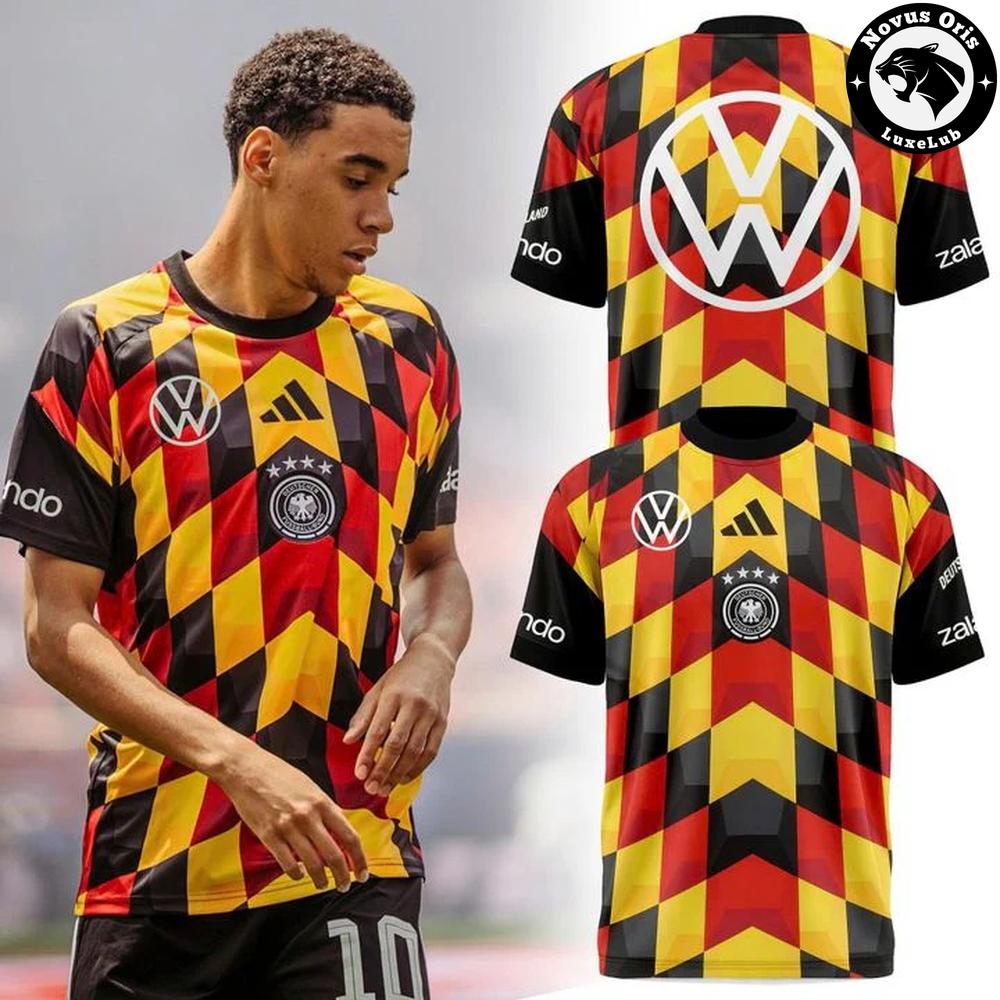Adidas Germany 2026 World Cup Training Jersey Multicolor Geometric Men Football Shirt 1 - Unicasport Adidas Germany 2026 World Cup Training Jersey Multicolor Geometric Men Football Shirt