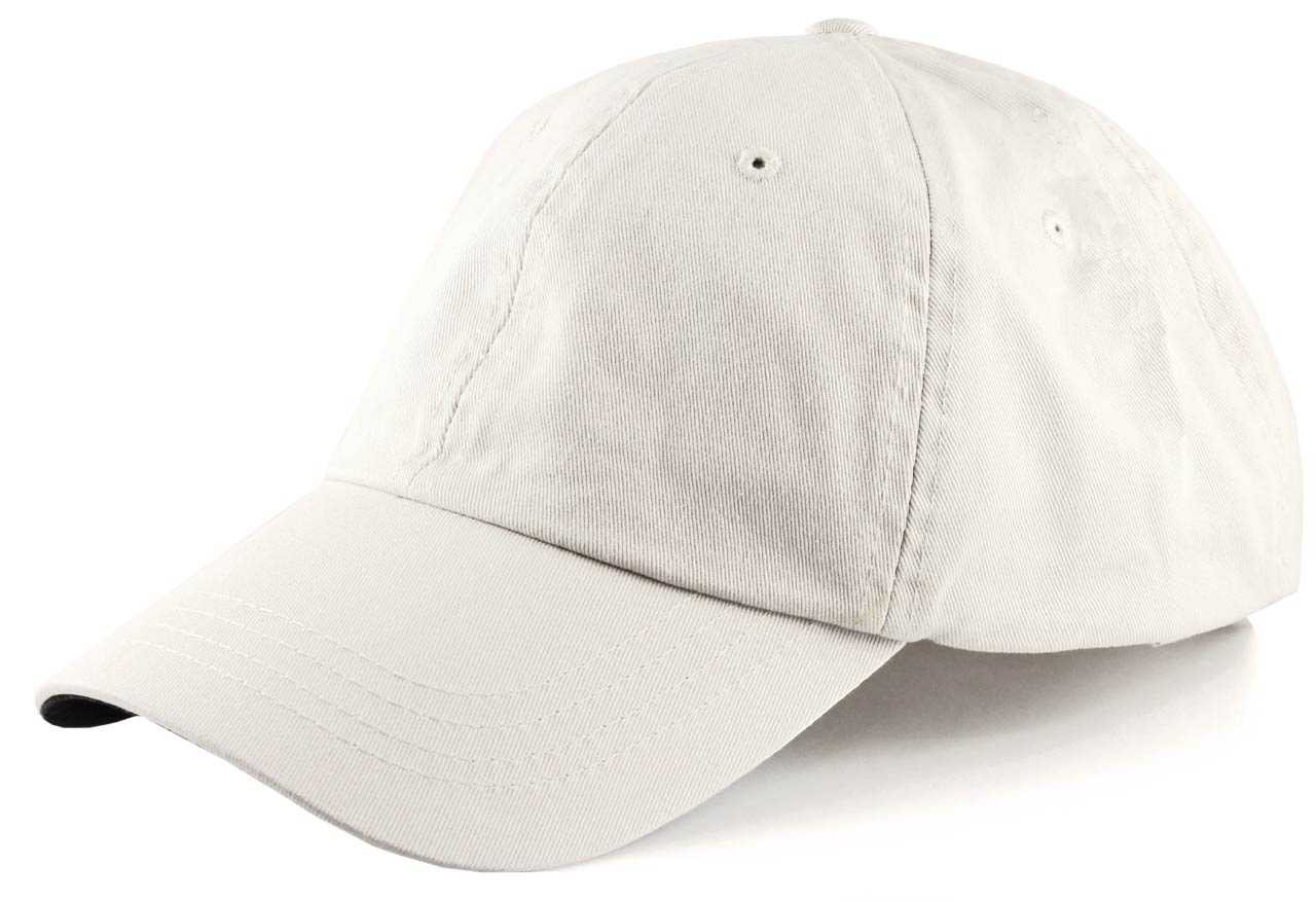 Adjustable Low-Profile Big Hat for Big Heads White Gift for Dad