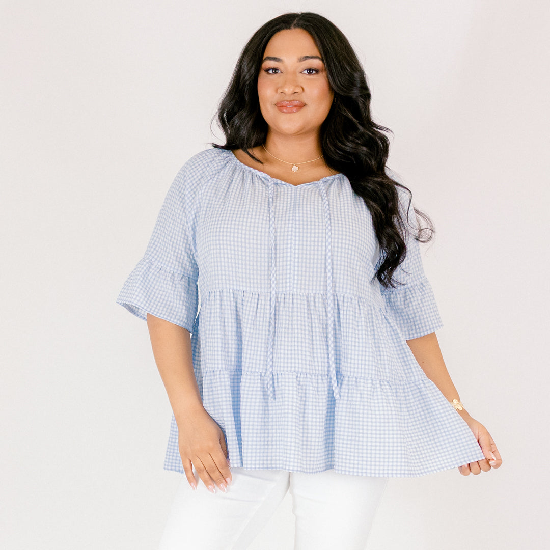 Admiring Me Top, Blue 7 Admiring Me Top, Blue - Image 7