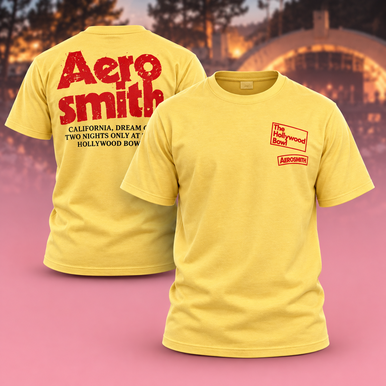 Aerosmith Merch Two Night Only At The Hollywood Bowl In Los Angeles CA On October 29 And November 1 2026 Daisy Two Sided Unisex TShirt