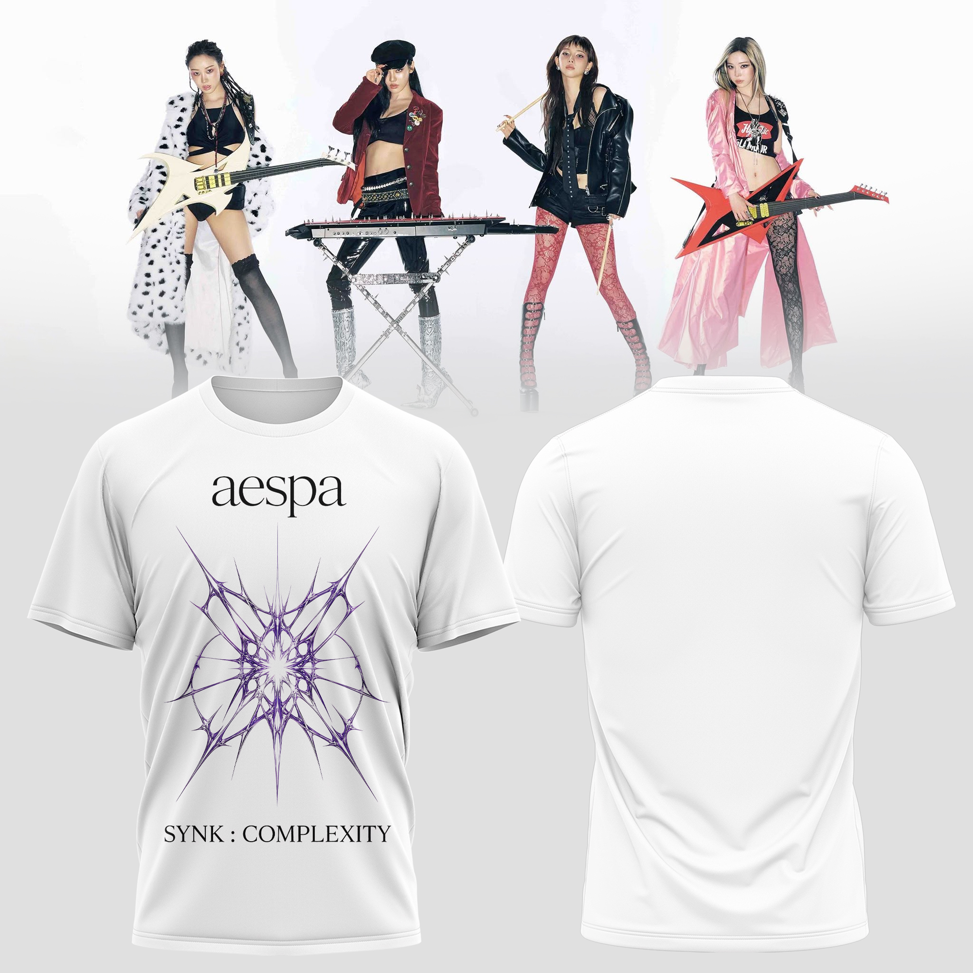 aespa SYNK COMPLÃ†XITY Live Tour Premium Limited Edition Graphic Tee
