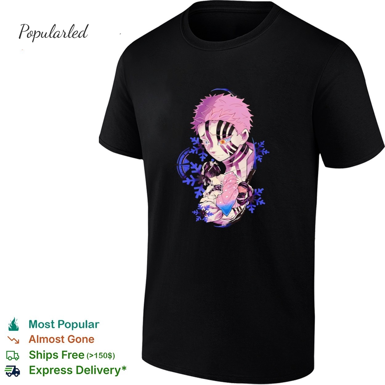 Akaza and Koyuki Demon Slayer Anime Graphic shirt