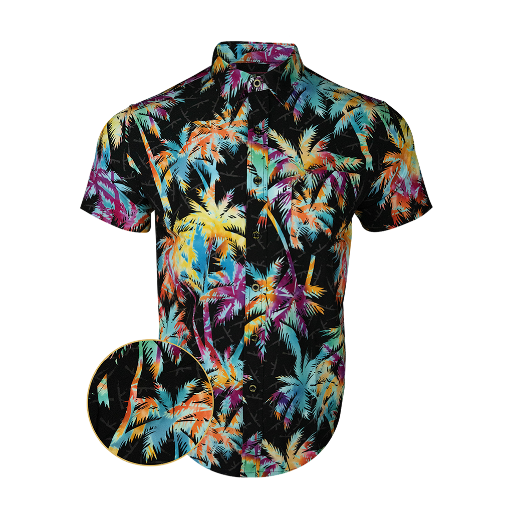 Ak'S And Vacays Black Button Down Shirt Tactical Aloha Shirt Dad Christmas Gifts