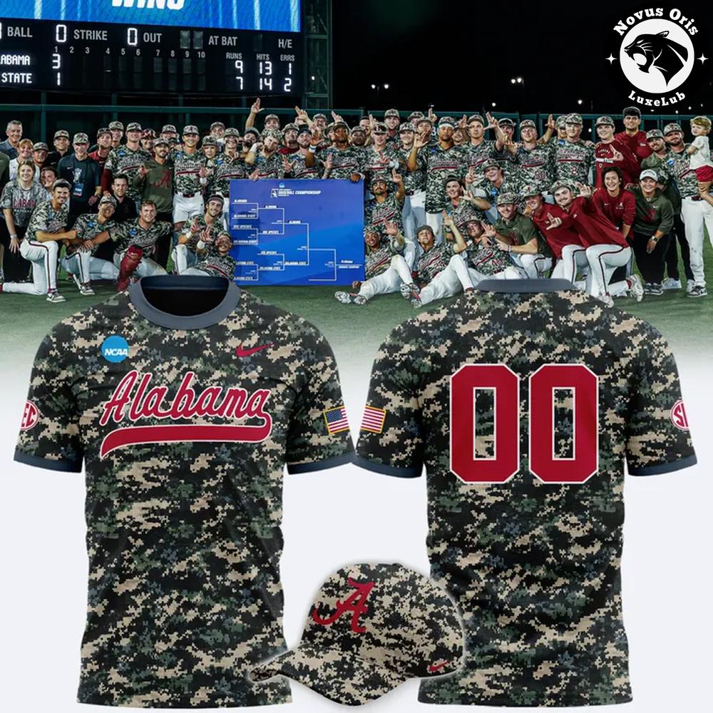Alabama Crimson Tide Military Appreciation NCAA Camo T-Shirt