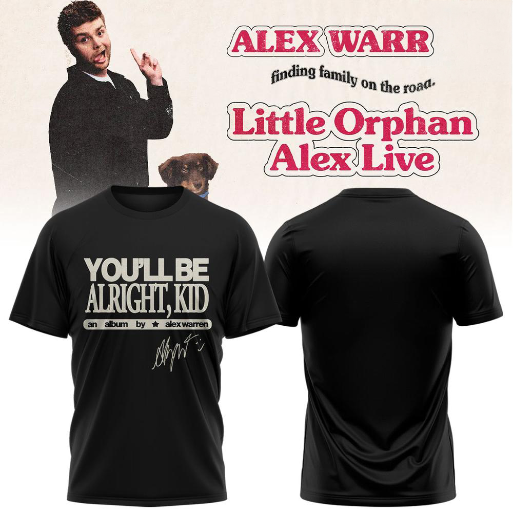 Alex Warren Black Finding Family Tour T Shirt