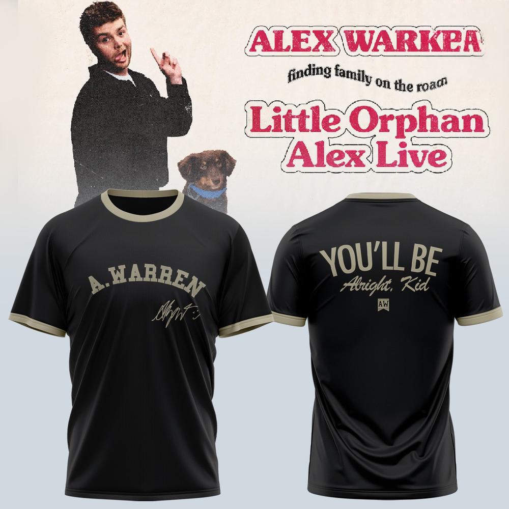 Alex Warren Black Little Orphan Alex Live T Shirt