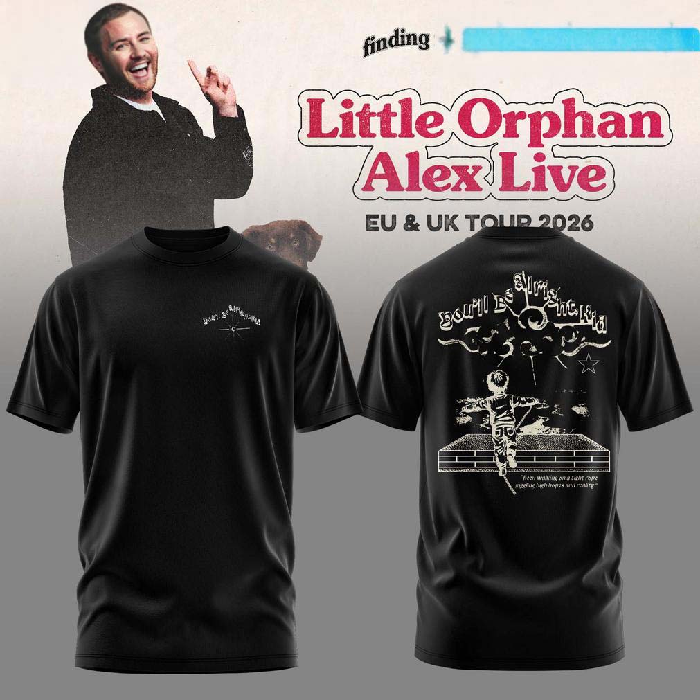 Alex Warren Black Live 2026 Concert Graphic T Shirt