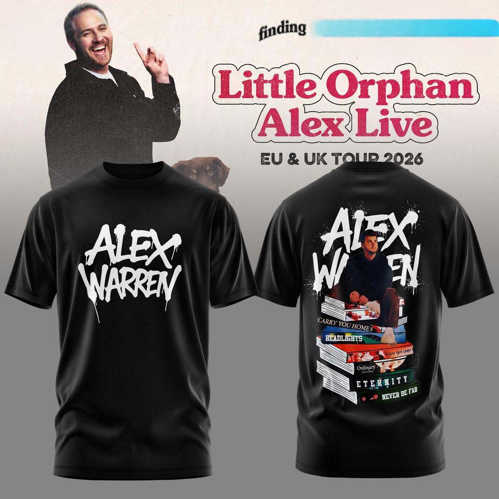 Alex Warren Black Logo Graphic Live T Shirt
