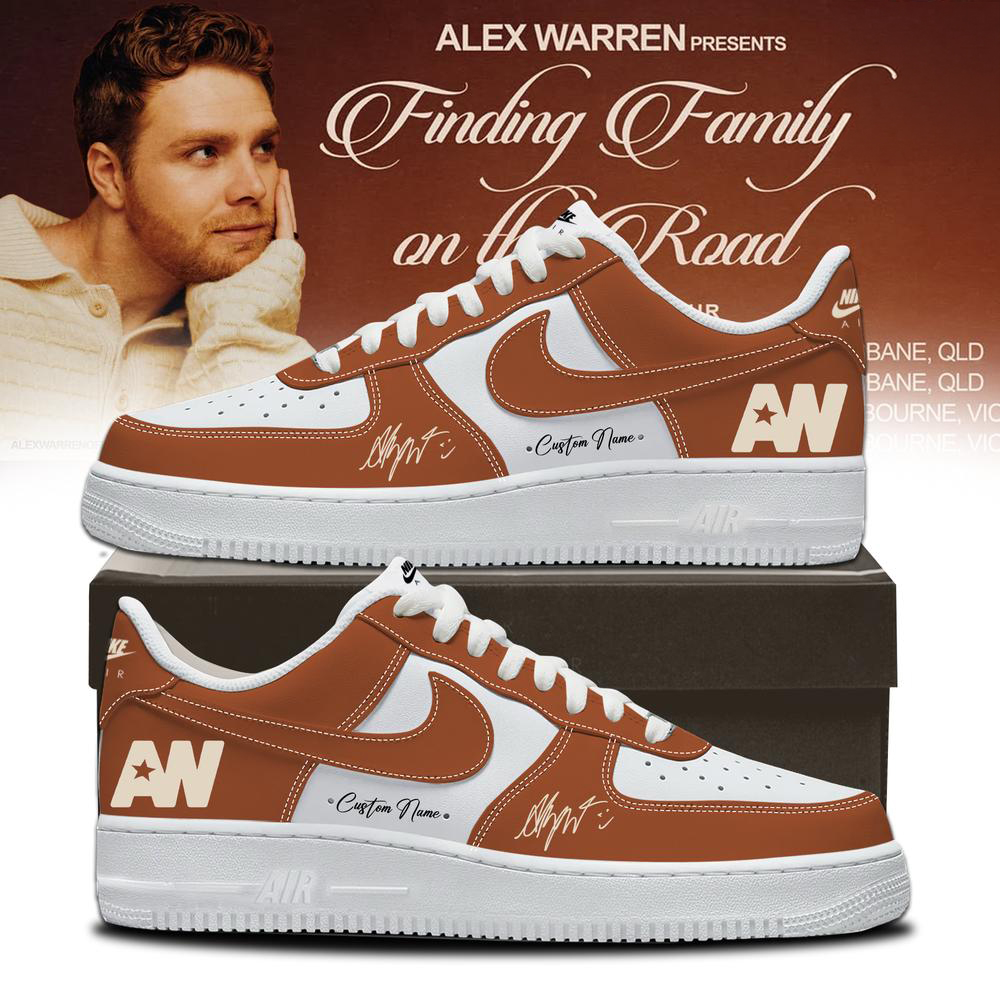 Alex Warren Brown Finding Family on the Road Tour Sneakers