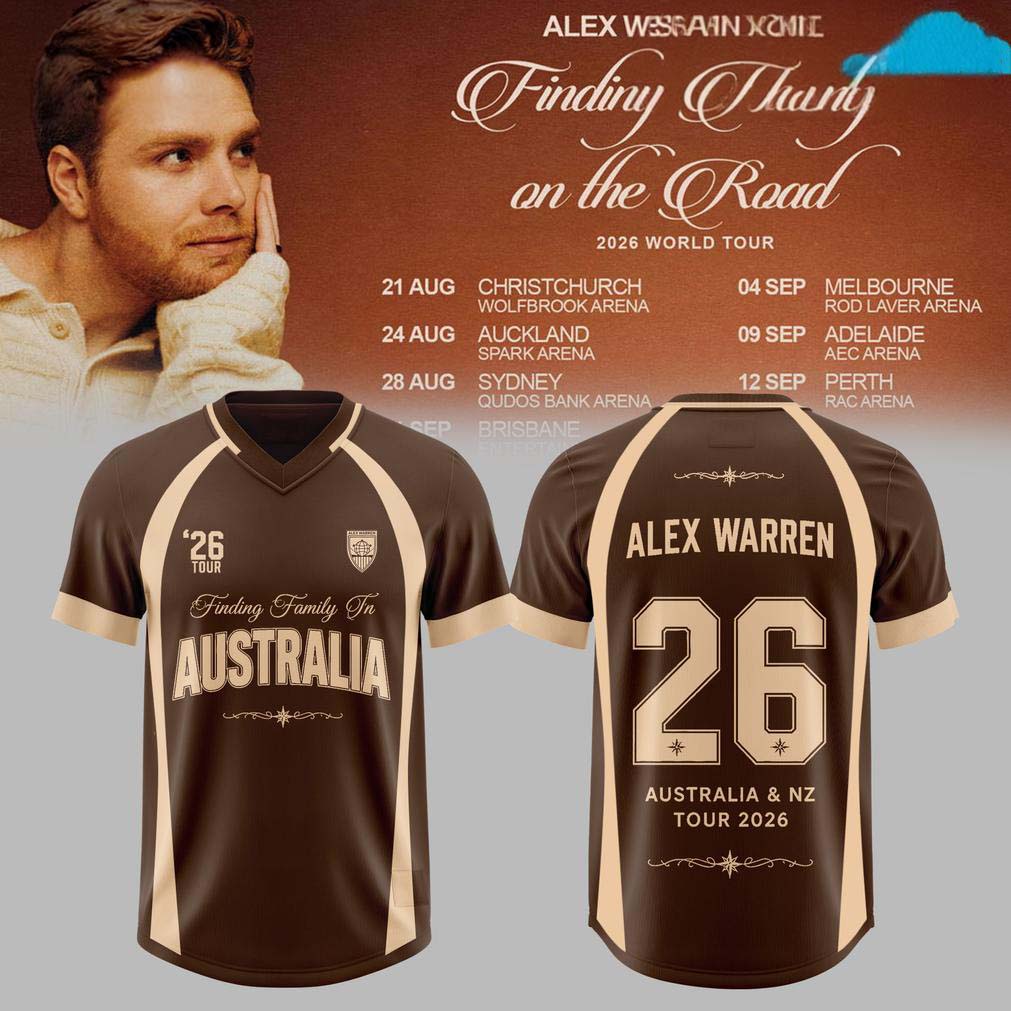 Alex Warren Finding Family AUS Tour Football Jersey