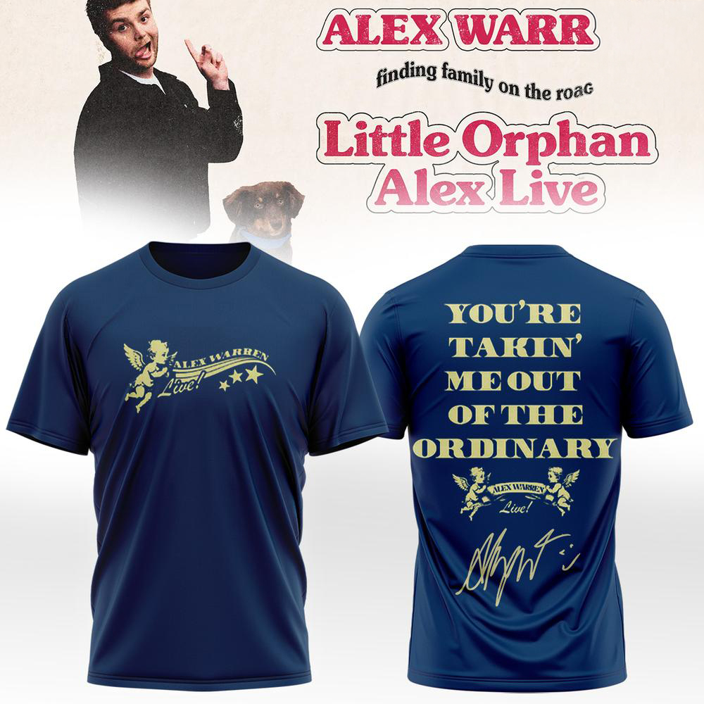Alex Warren Navy Blue Finding Family Music T Shirt