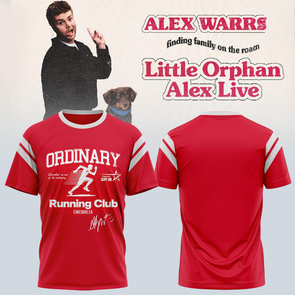 Alex Warren Red 2026 Road Tour T Shirt