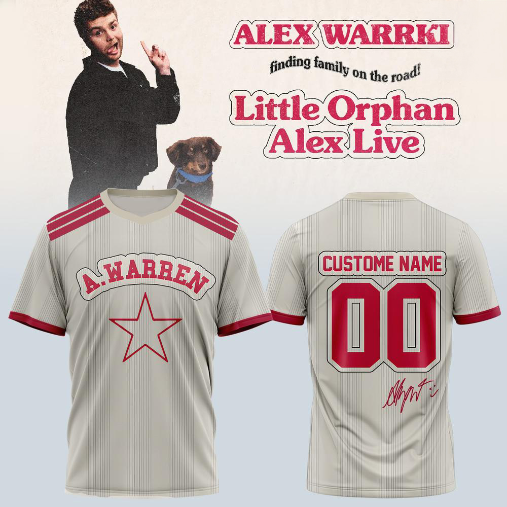 Alex Warren White Finding Family Road Tour T Shirt