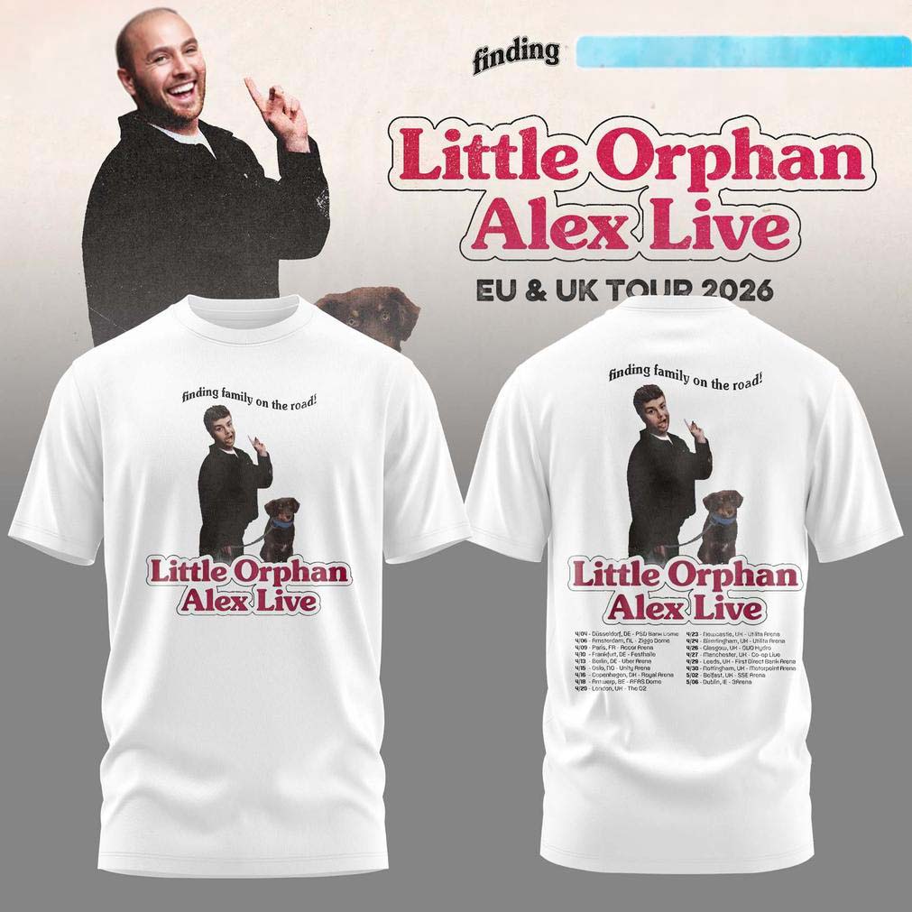 Alex Warren White Little Orphan Alex Tour T Shirt