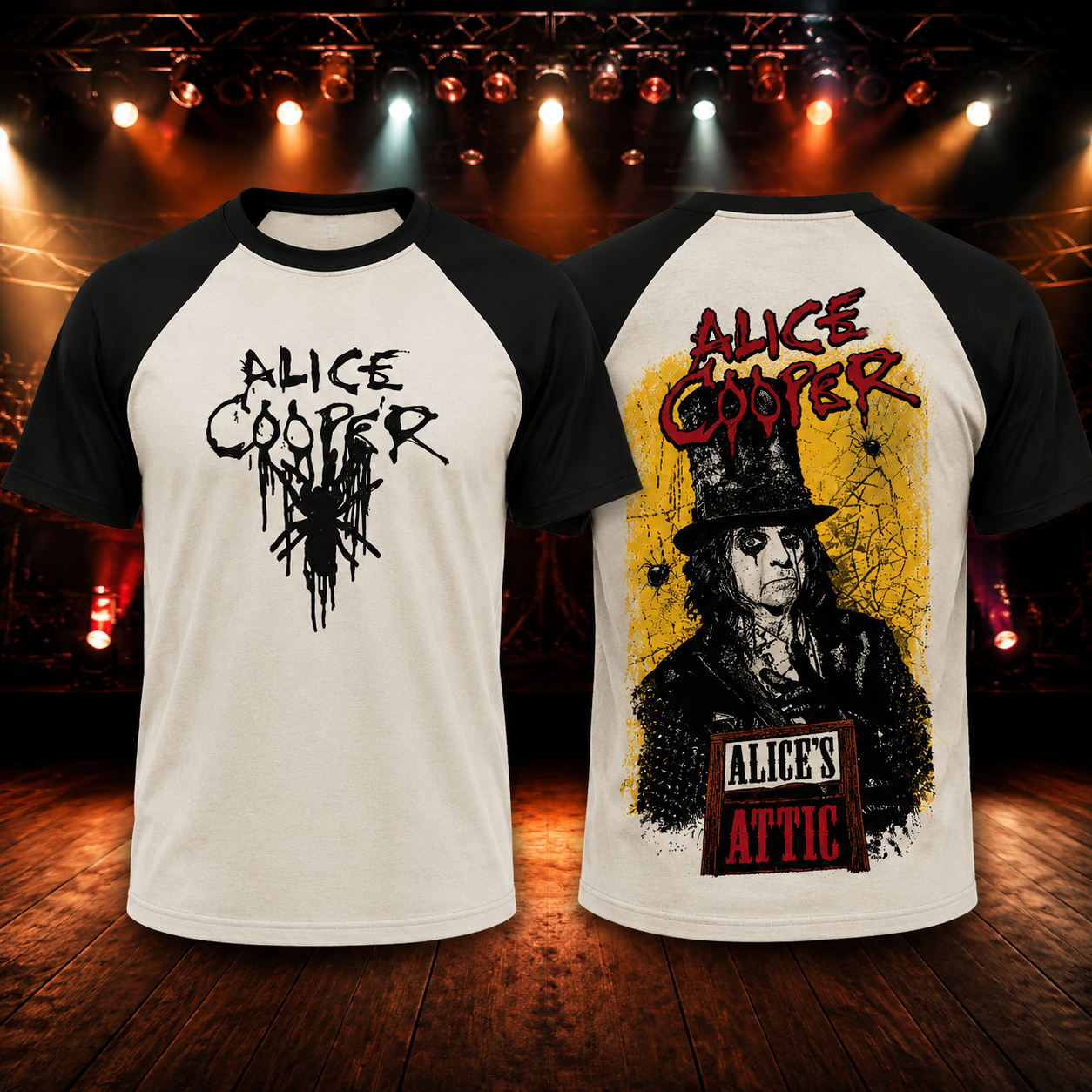 Alice Cooper Fall Tour 2026 Graphic Raglan T-Shirt Rock Music Gift For Fans