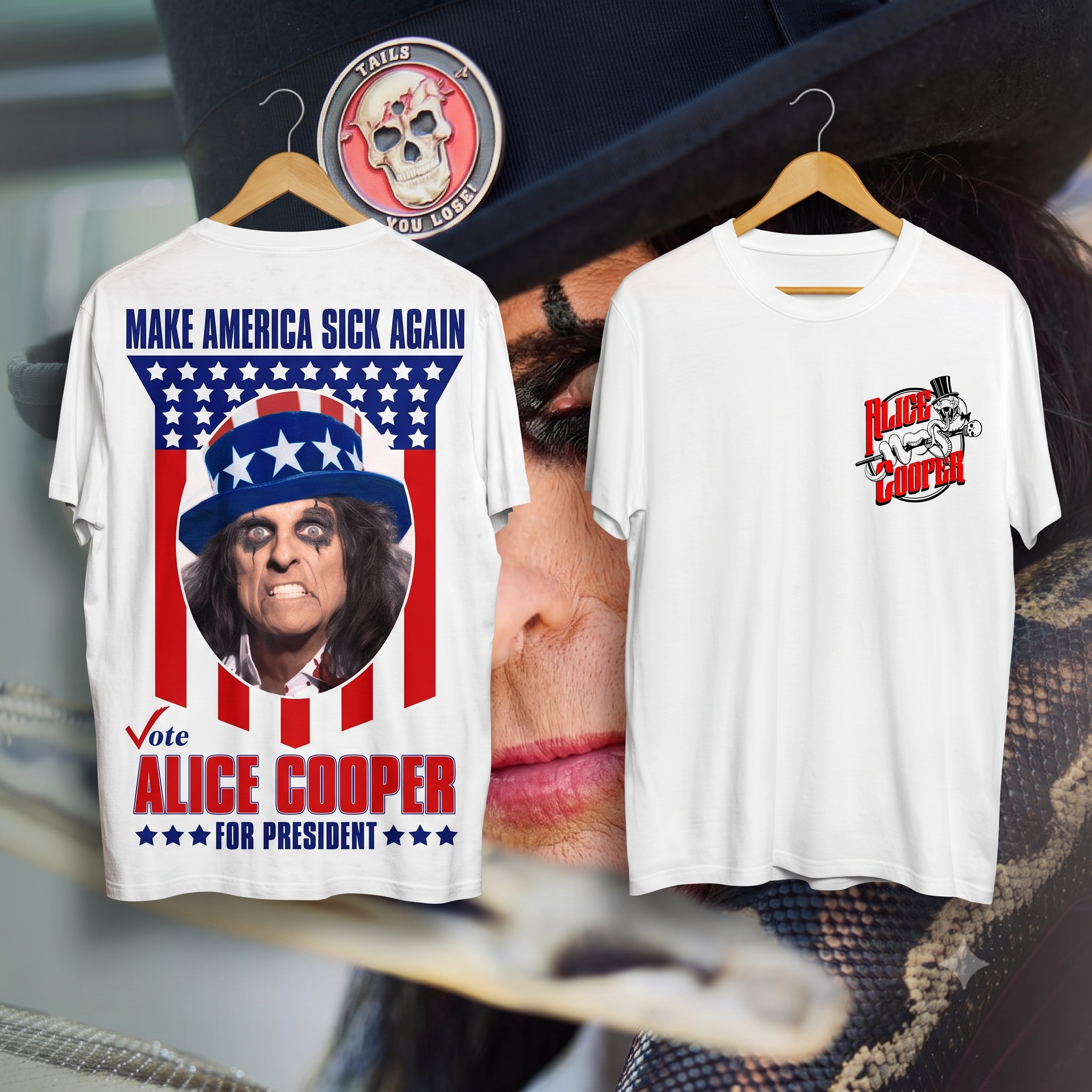 Alice Cooper Fall Tour 2026 Vote For President T-Shirt Gift For Fans
