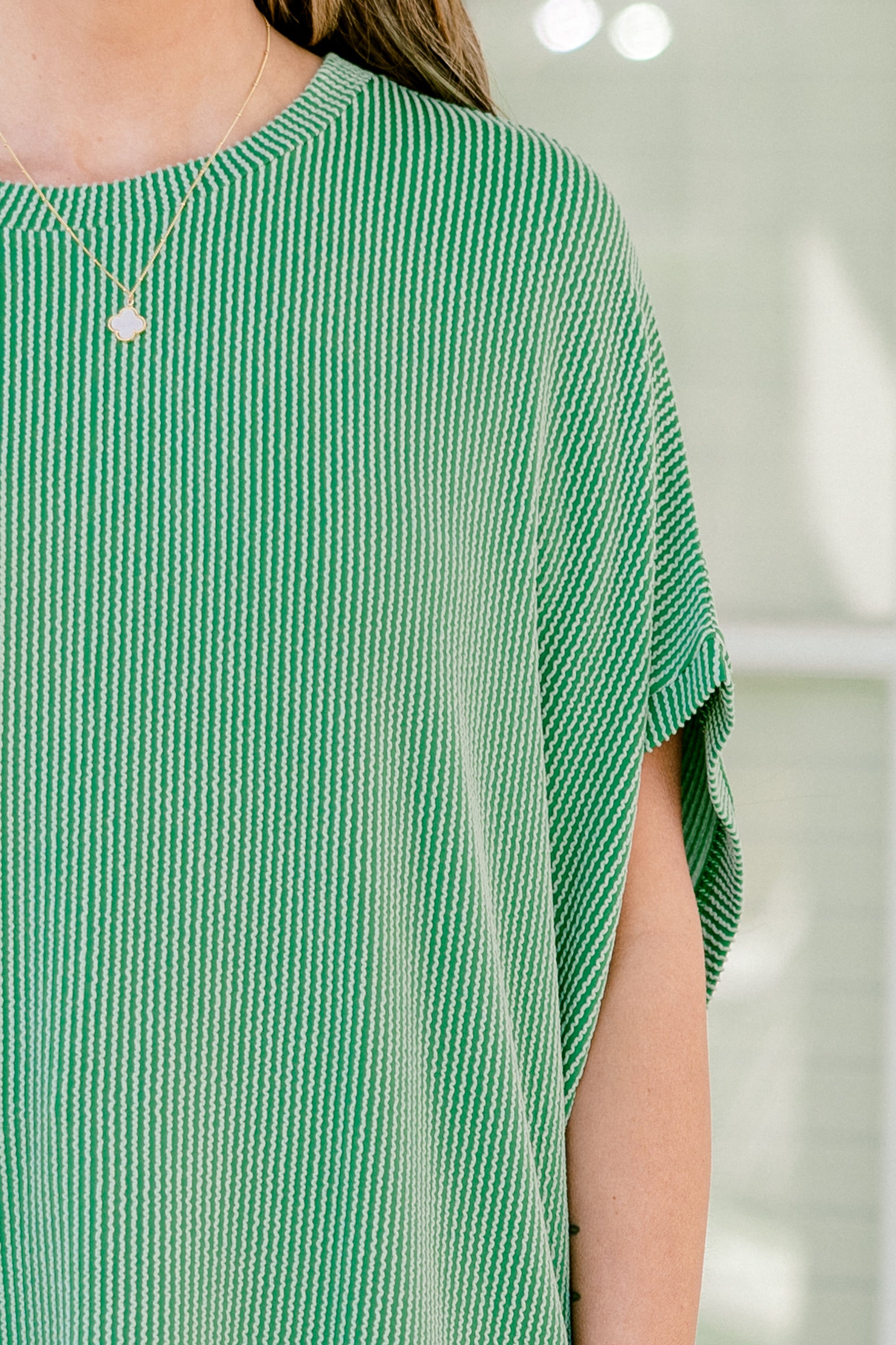 All About Knits Top, Green 4 All About Knits Top, Green - Image 4