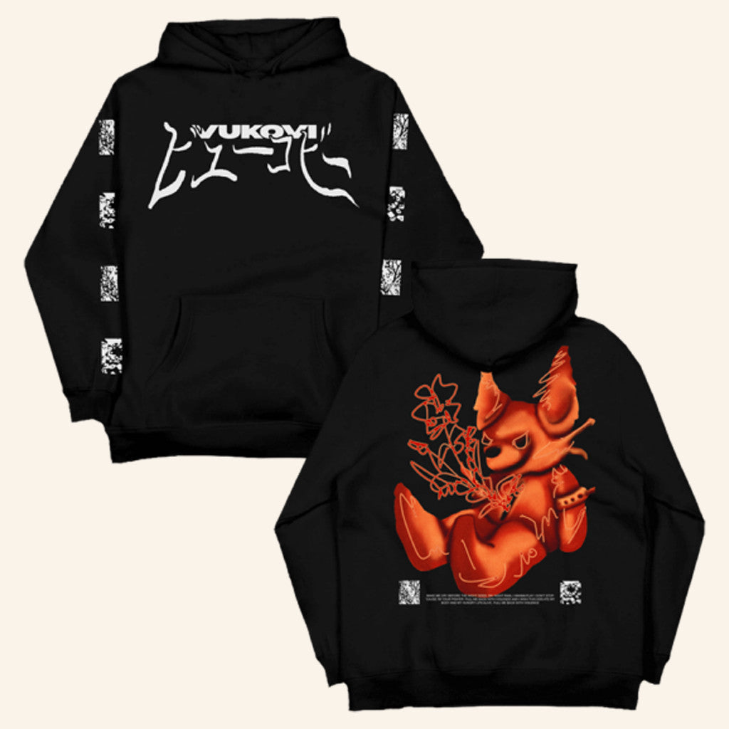 Allotment Merch Vukovi Bear Black Hoodie Best Gifts For Music Lovers