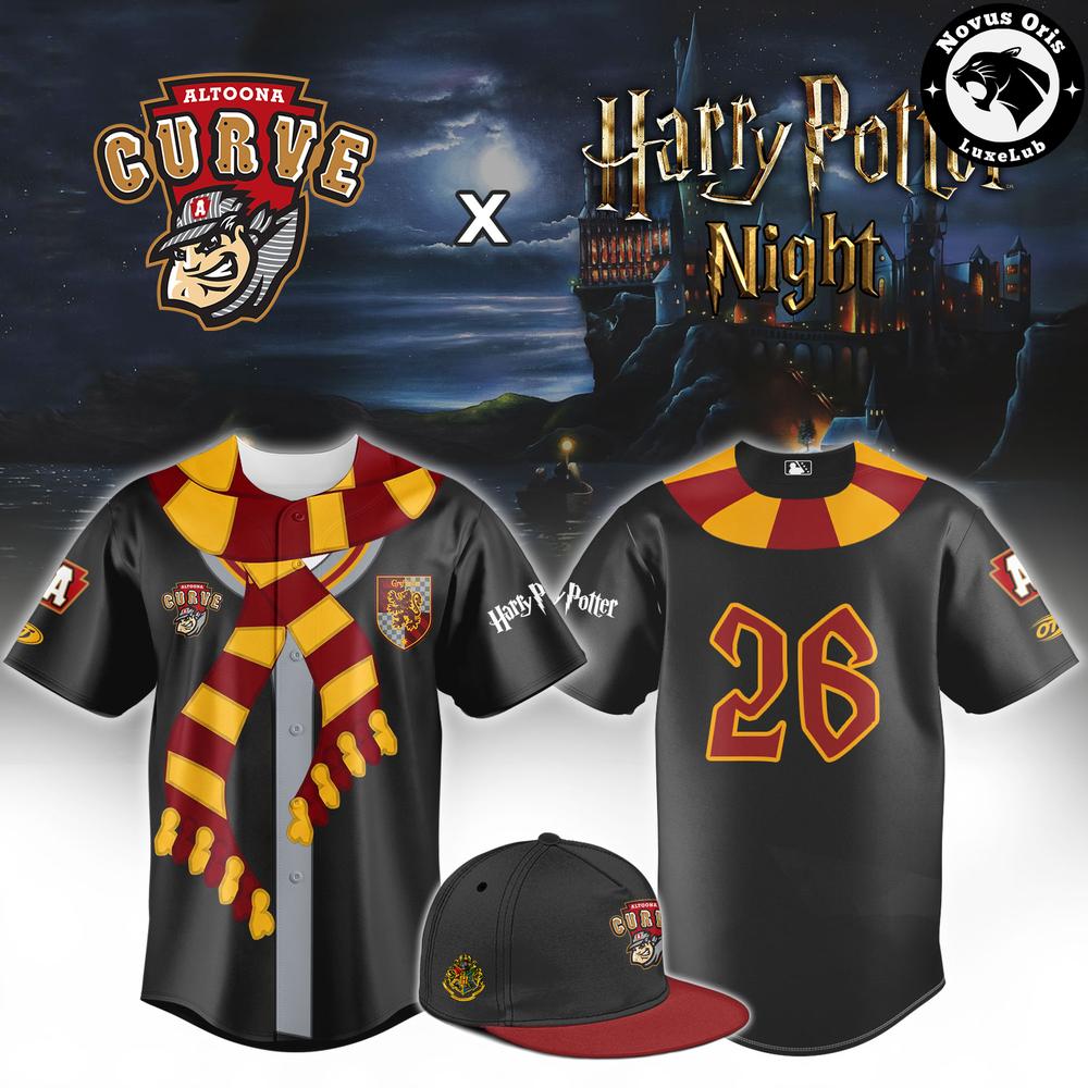 Altoona Curve x Harry Potter 2026 Baseball Jersey 1 - Unicasport Altoona Curve x Harry Potter 2026 Baseball Jersey