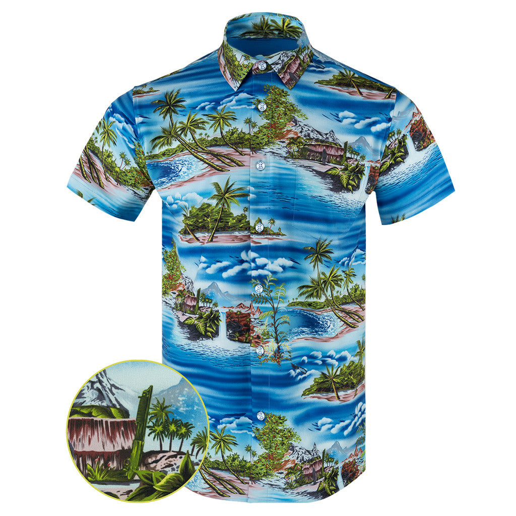 American Gangster Button Down Shirt Concealed Carry Hawaiian Shirt Gift Ideas For Husband
