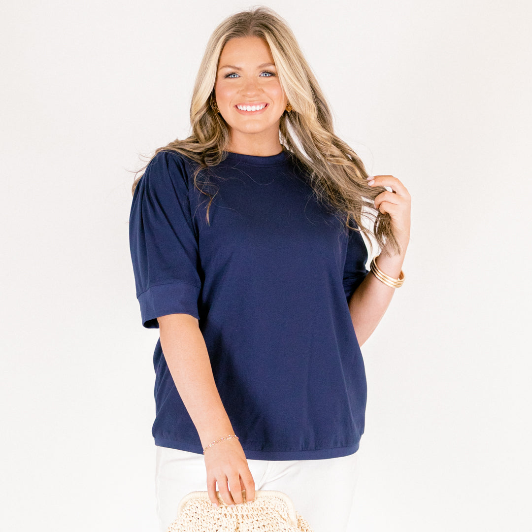 An Easy Love Top, Navy 7 An Easy Love Top, Navy - Image 7