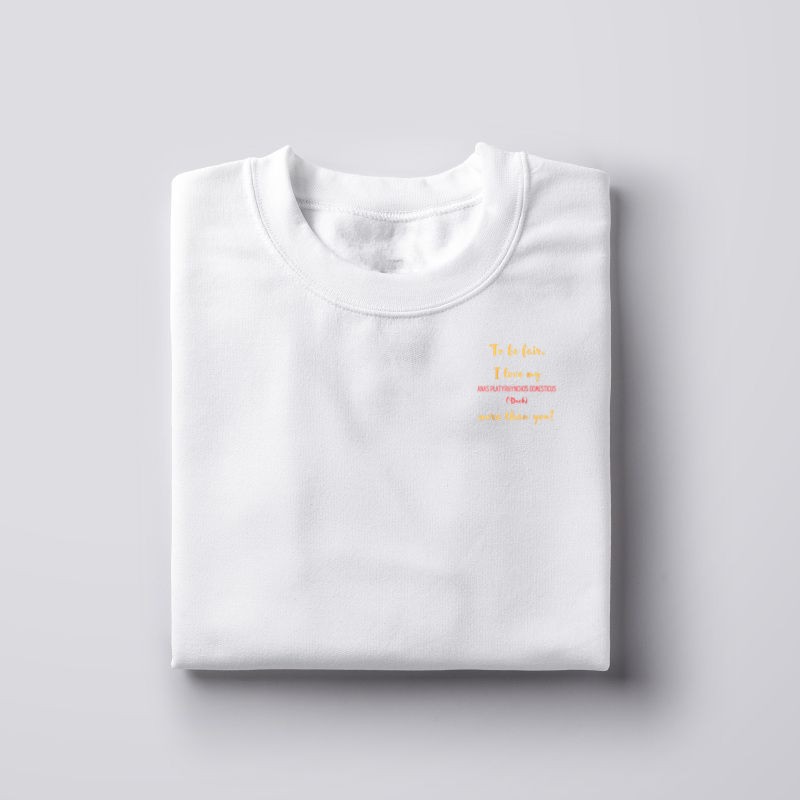 Anas Platyrhynchos Domesticus Duck Funny Scientific Pet Humo Raglan T-Shirt