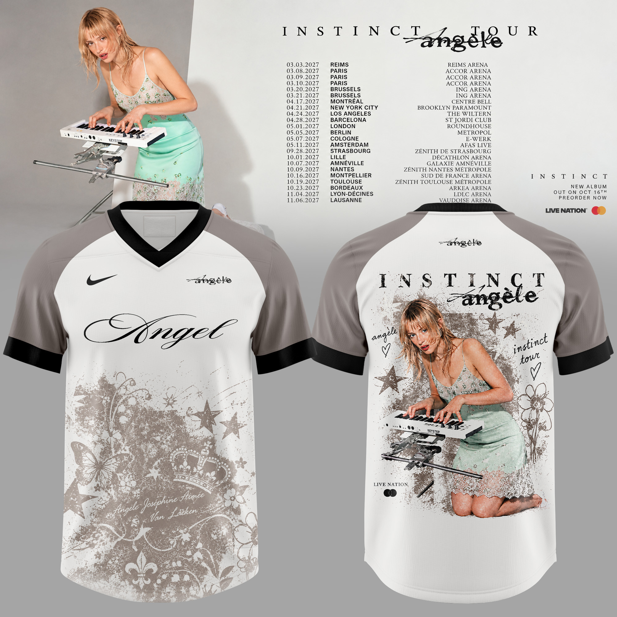 Angele Instinct Tour 2027 Edition Football Jersey 1 2 - Unicasport Angele Instinct Tour 2027 Edition Football Jersey 1