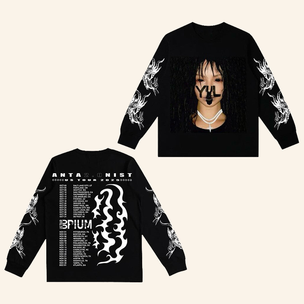 Antagonist 2 0 Merch Playboi Carti 1 1 US Tour 2025 Long Sleeve Shirt Christmas Gifts For Fans