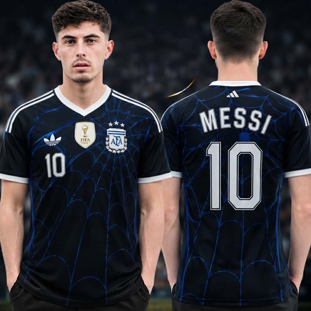 Argentina Spider Man Away Concept Football Jersey