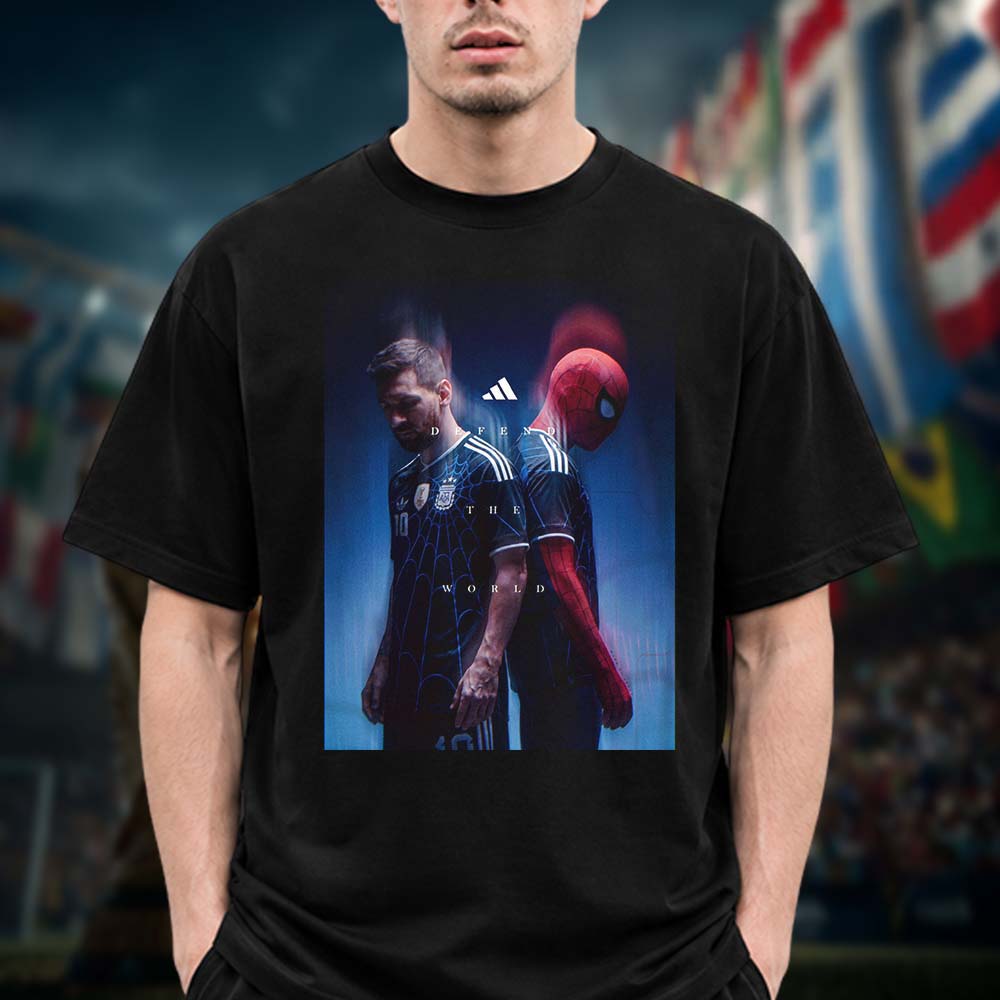Argentina x Spiderman Defend The World Unisex T Shirt