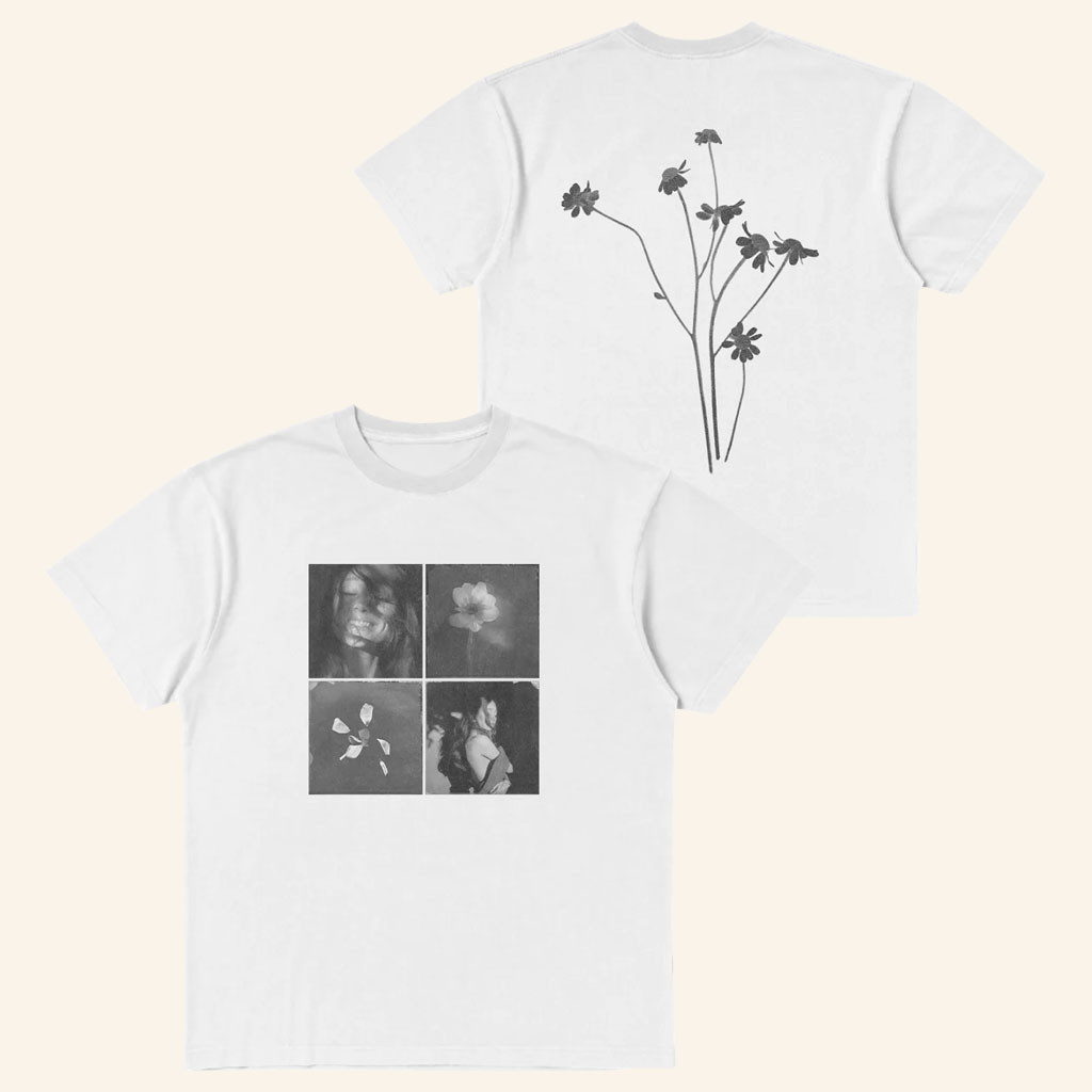 Ariana Grande Merch 2026 Ariana Grande Petal Photo CollageTShirtPresent For Music Fans