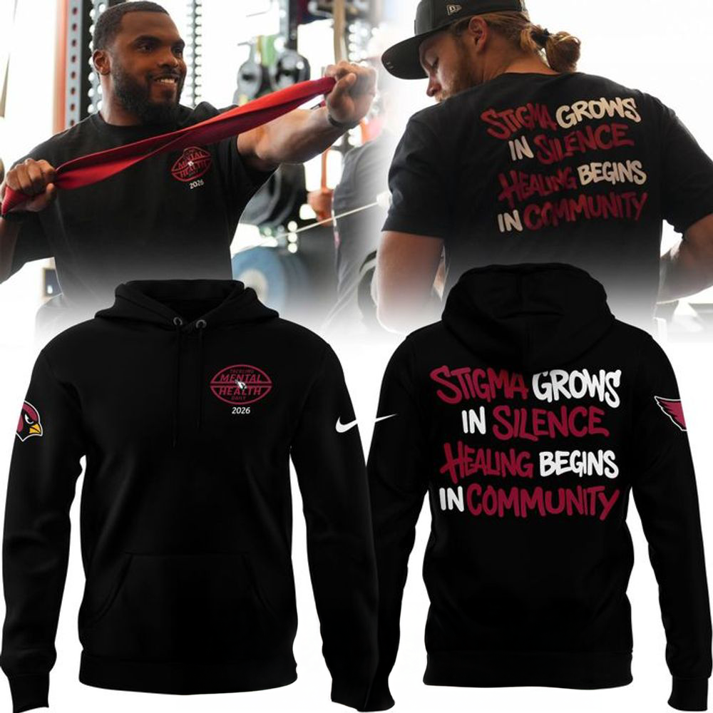 Arizona Cardinals Black Tackling Mental Heath Limited Edition Hoodie