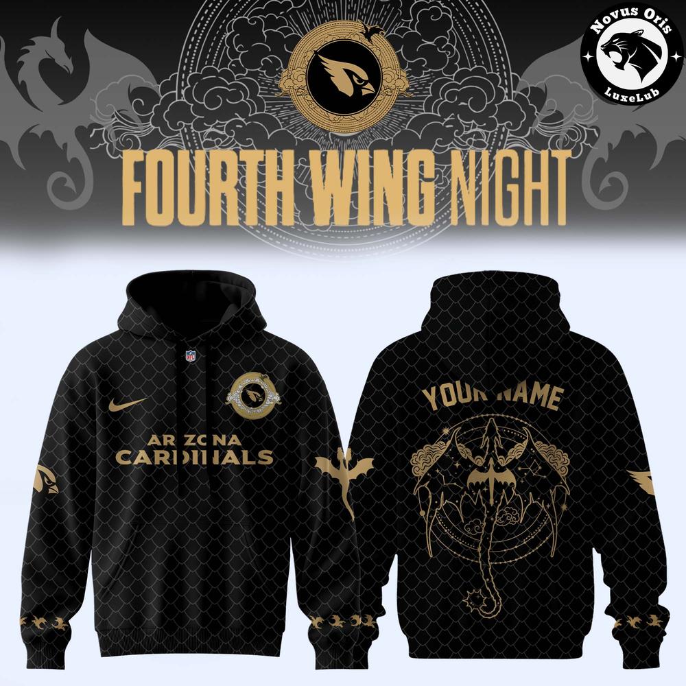Arizona Cardinals Fourth Wing Night 2026 Custom Pullover Hoodie 1 - Unicasport Arizona Cardinals Fourth Wing Night 2026 Custom Pullover Hoodie