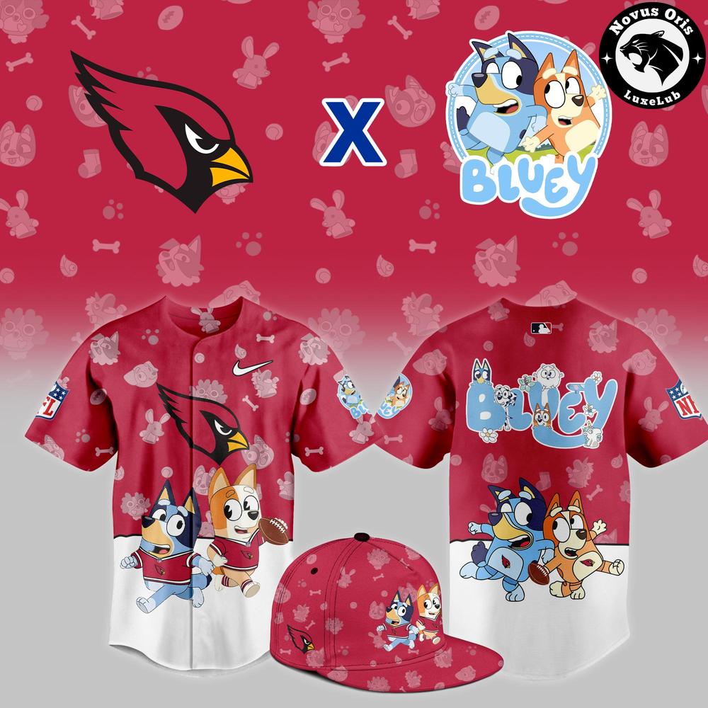 Arizona Cardinals x Bluey Night NFL Custom Edition Jersey