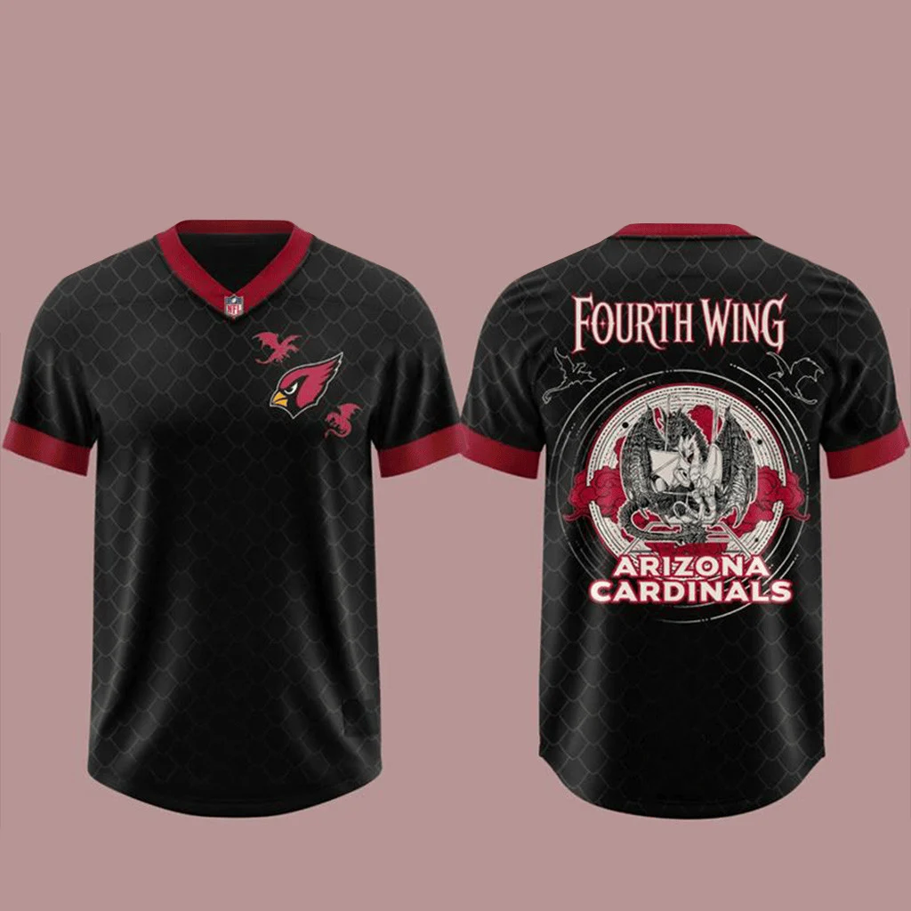 Arizona Cardinals x Fourth Wing Night 2026 Black Football Jersey 1 - Unicasport Arizona Cardinals x Fourth Wing Night 2026 Black Football Jersey