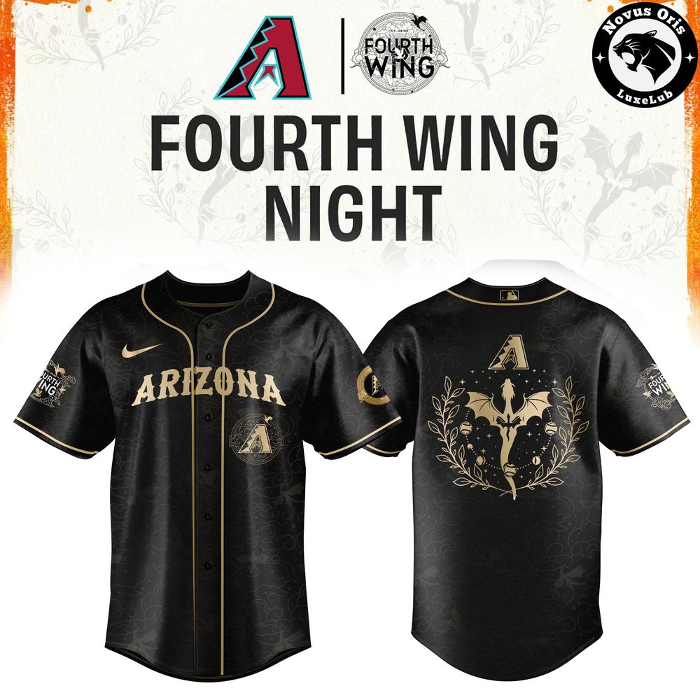 Arizona Diamondbacks x Fourth Wing Night 2026 Limited Baseball Jersey 1 - Unicasport Arizona Diamondbacks x Fourth Wing Night 2026 Limited Baseball Jersey