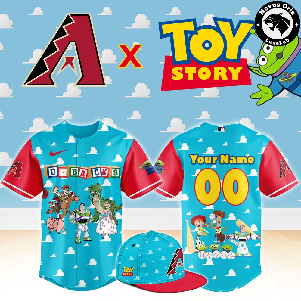 Arizona Diamondbacks x Toy Story Night Woody Buzz Lightyear Custom Baseball Jersey 1 - Unicasport Arizona Diamondbacks x Toy Story Night Woody Buzz Lightyear Custom Baseball Jersey