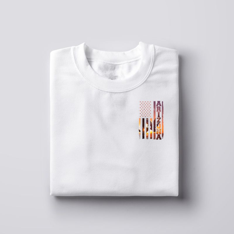 Arizona State Flag Patriotic Eagle USA Flag Country Gift T-Shirt