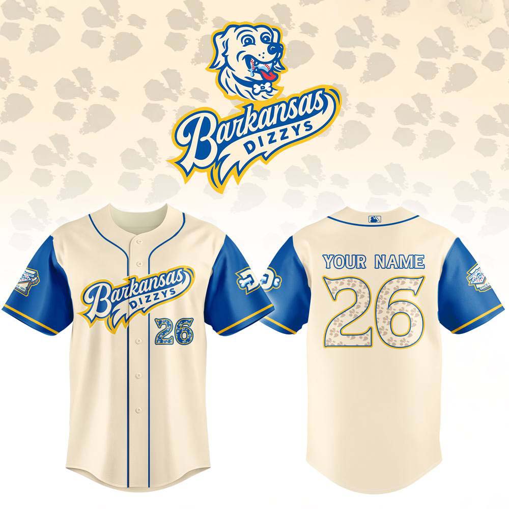Arkansas Travelers Barkansas Dizzys Limited Edition Apparel Jersey