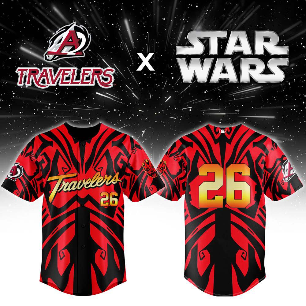 Arkansas Travelers Limited Grateful Star Wars Darth Maul Jersey
