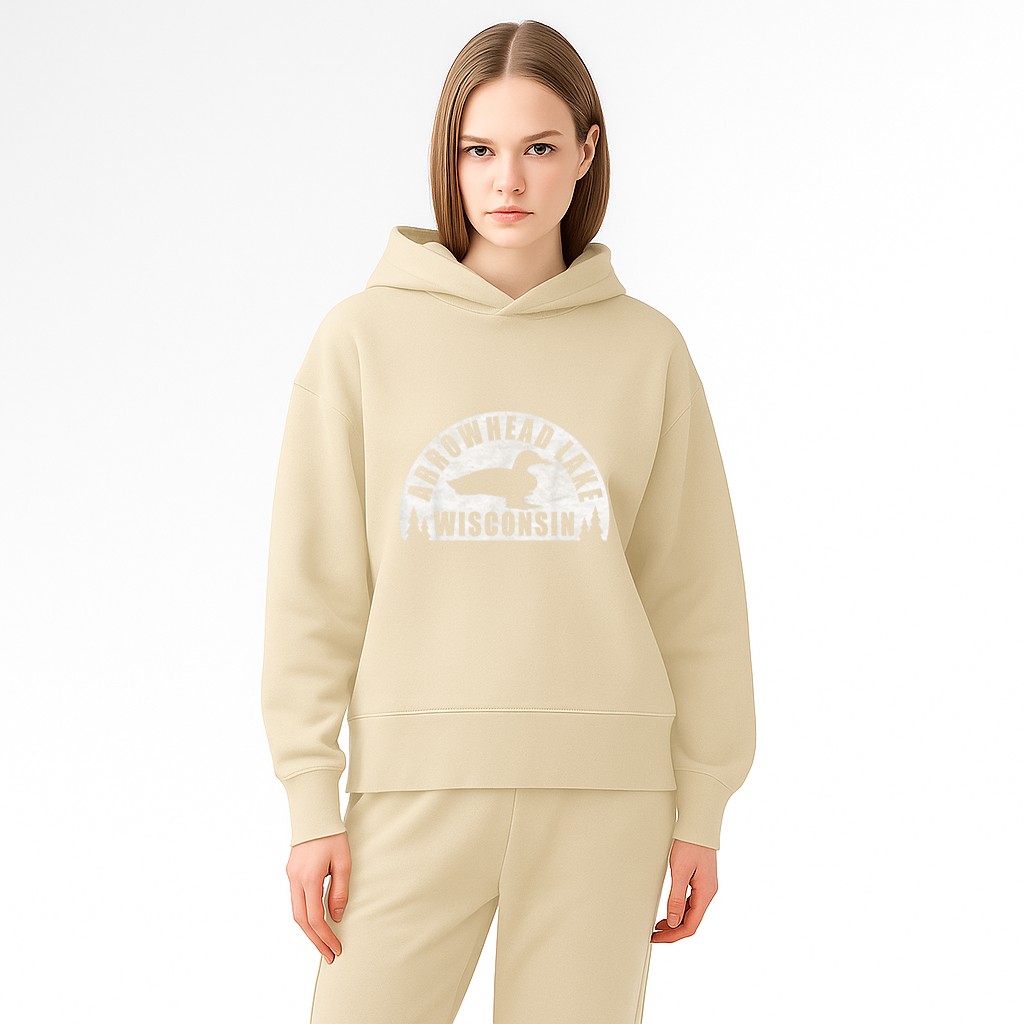 Arrowhead Lake Northern Wisconsin Loon Hoodie - Image 5