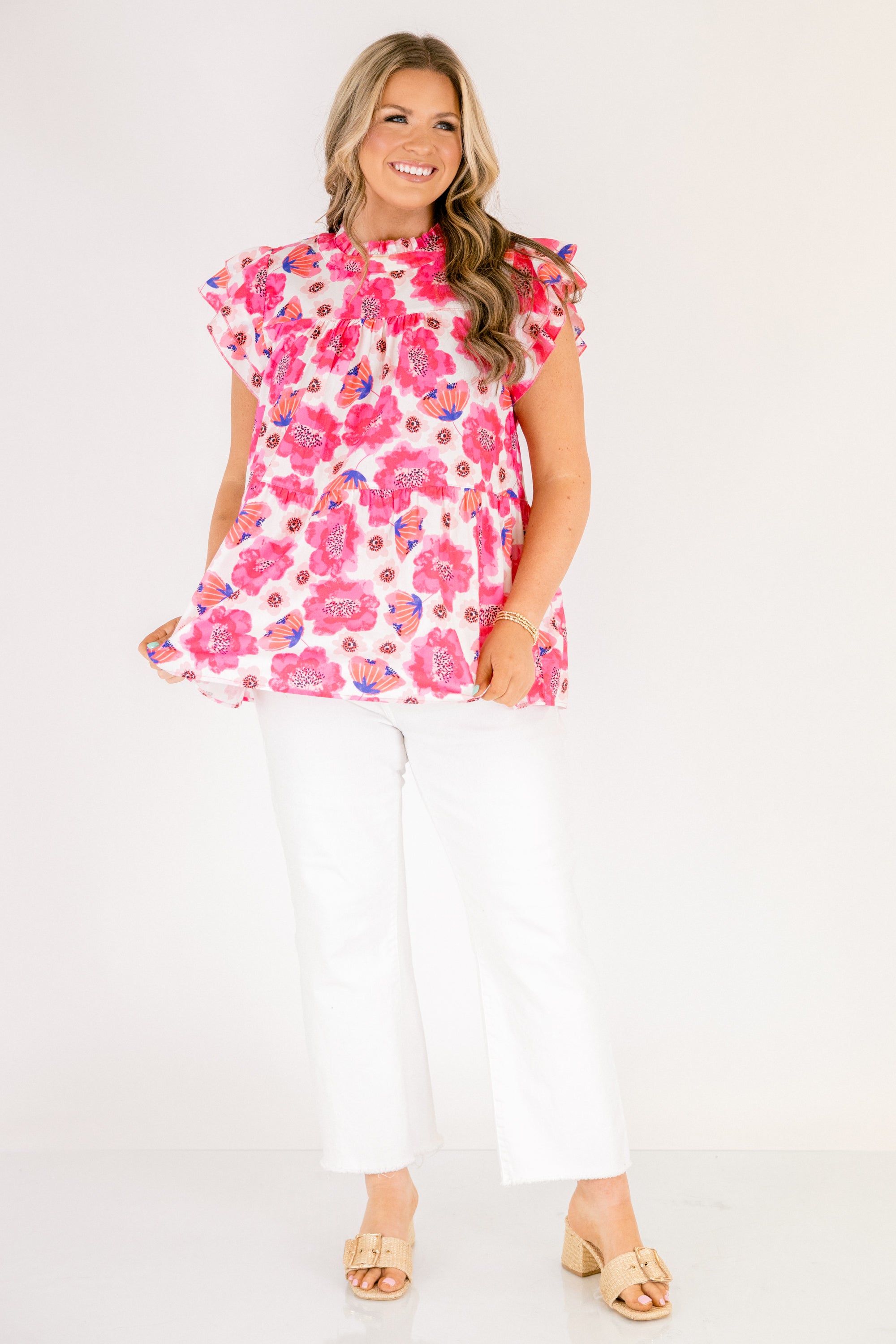 as of right now top pink floral 3821 whz45